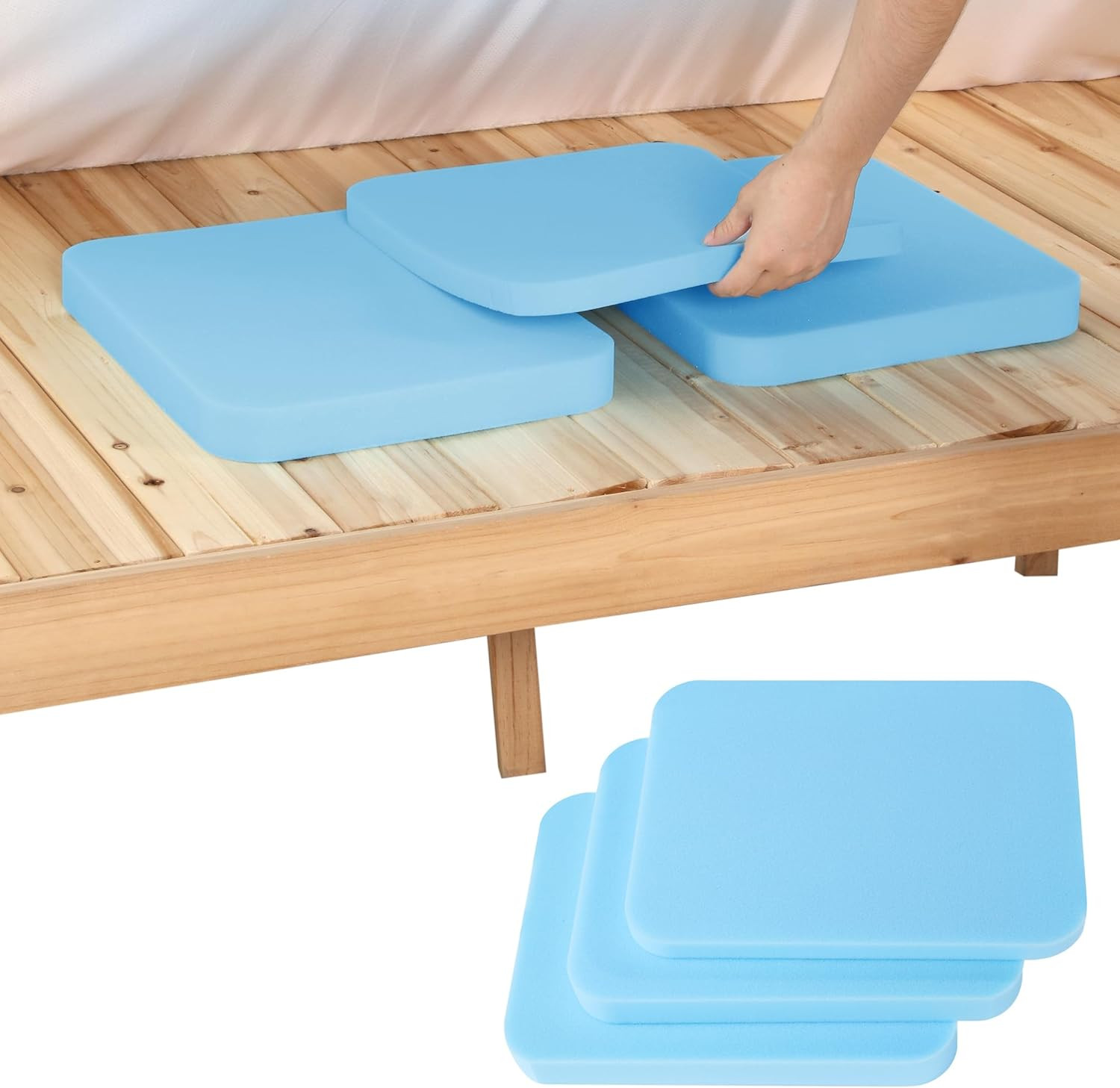 under Mattress Support – 3 High Density Foam Pieces to Fix Mattress Sagging, Can