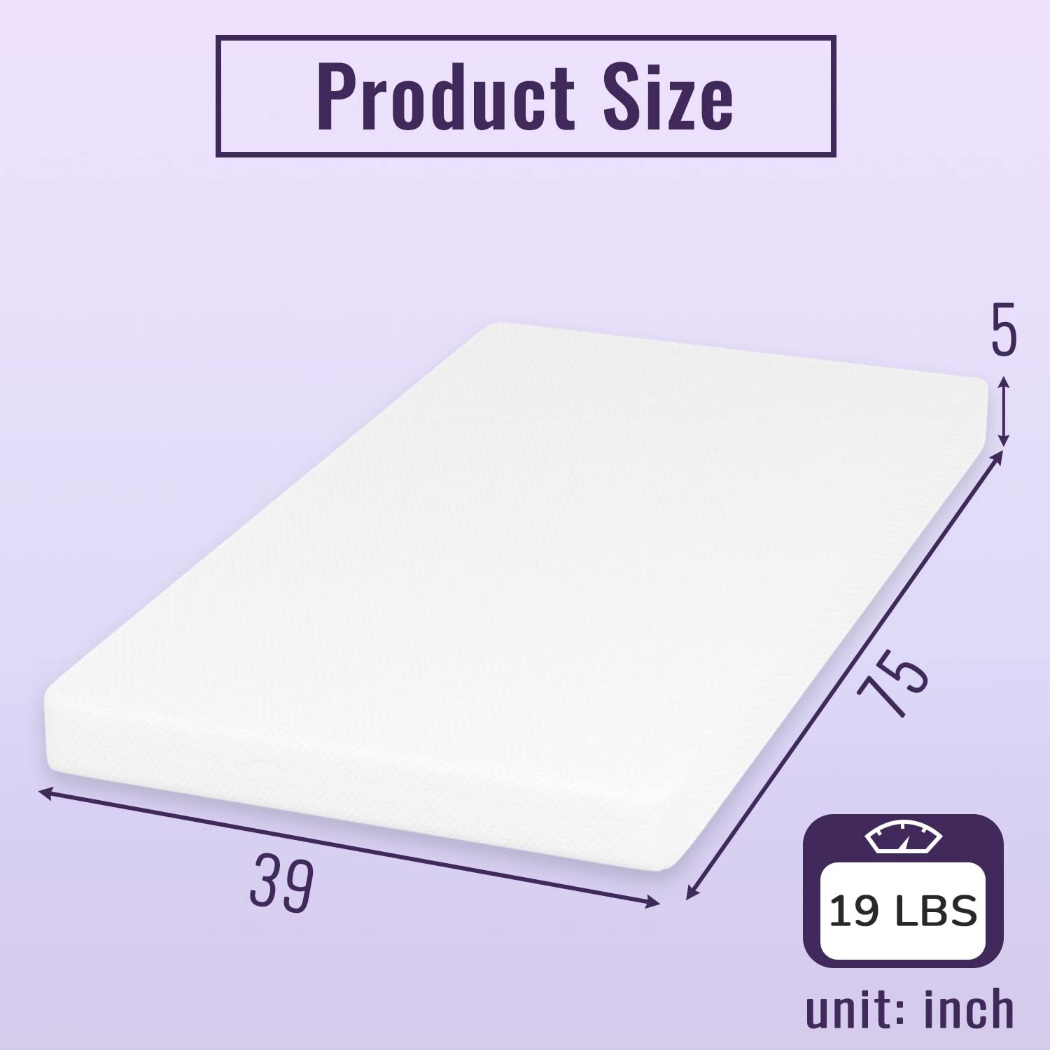 5 Inch Memory Foam Mattress/Cooling Infused Mattress/Medium Firm Mattresses/C…