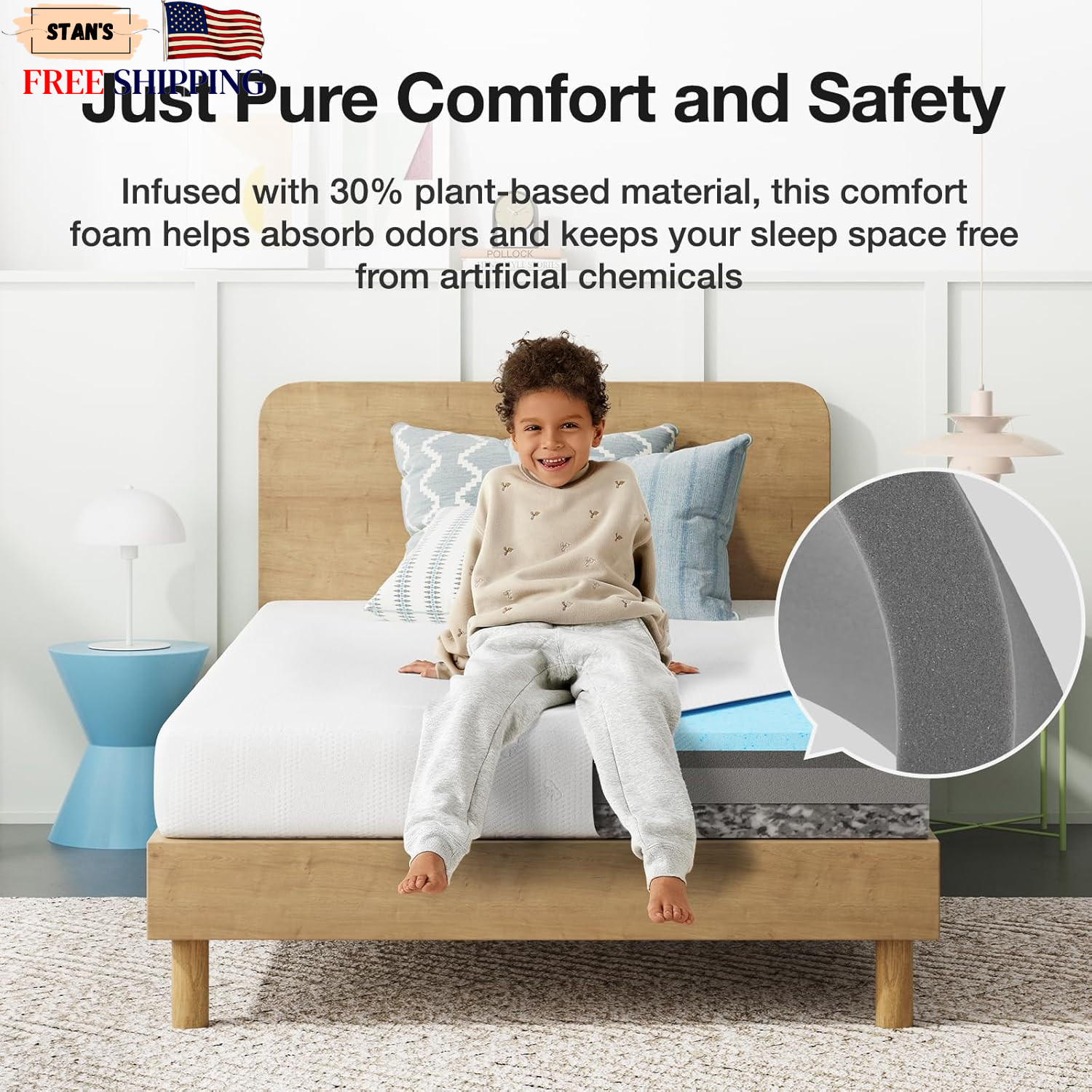 Twin Mattress 6 Inch Twin Bed Mattress for Kids Gel Memory Foam Mattresses …..