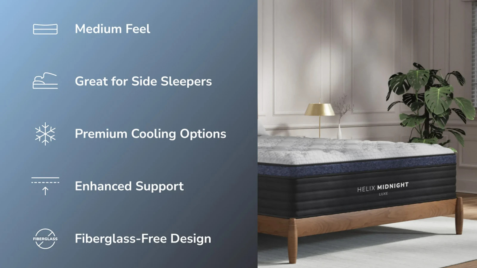 Helix Midnight Luxe California King Size Mattress – MSRP $2,339 FREE SHIPPING
