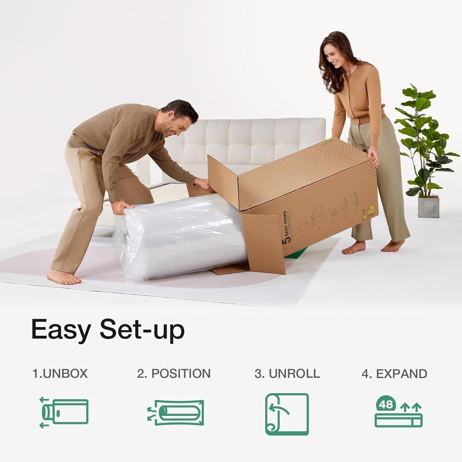 6 Inch Twin Mattress for Spine Support & Cooling Comfort Bed