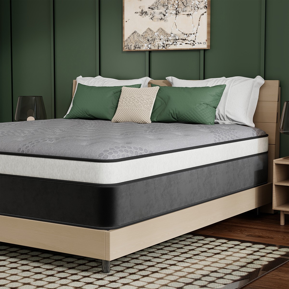12/14 Inch Gel Memory Foam Hybrid Spring Mattress Twin Full Queen King In a Box