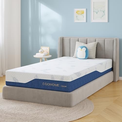 Twin Memory Foam Mattress 8 Inch Gel Cool Sleep Back Pain Relief EGOHOME Medium