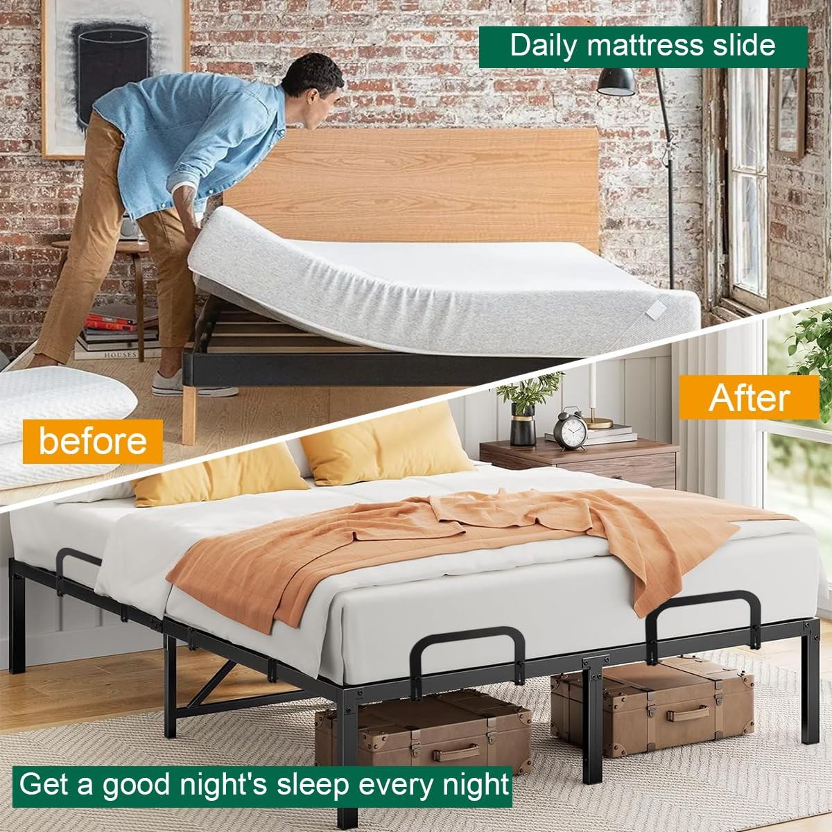 4 PCS MATTRESS HOLDER FOR METAL BED FRAMEMATTRESS RETAINERNON SLIP MATTRESS GRIP