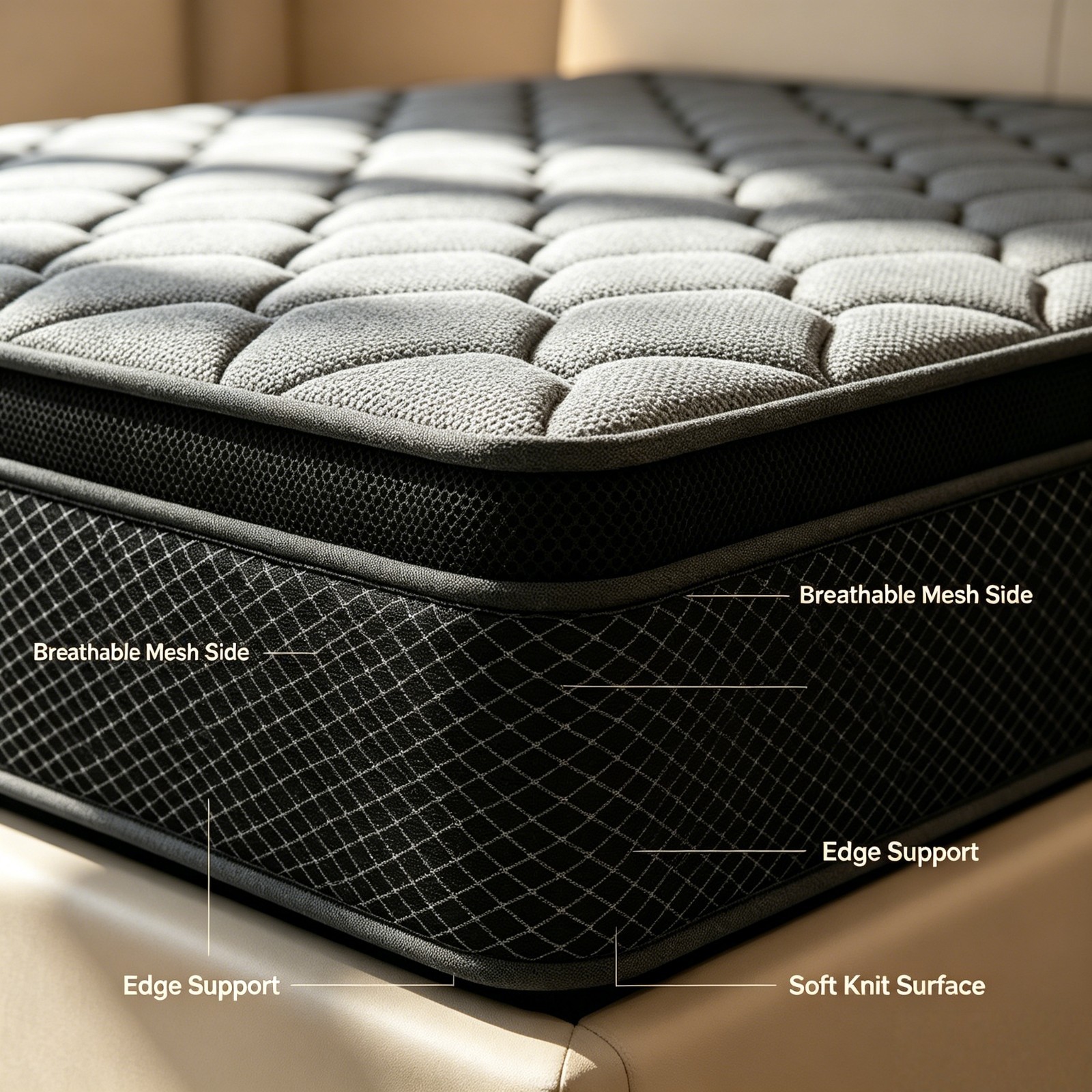 14» Gel Memory Foam Mattress Hybrid Pocket Spring Queen Bedding In A Box