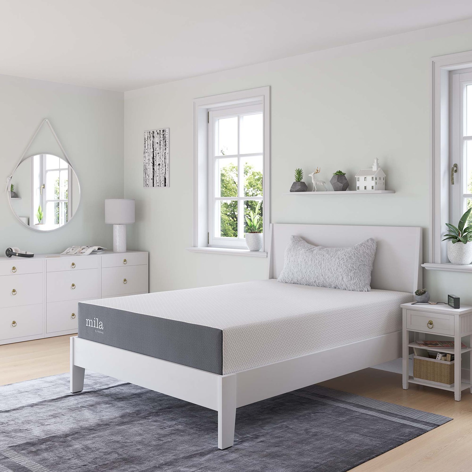 Modway Mila Firm 10″ Fiberglass Free Memory Foam Full Mattress
