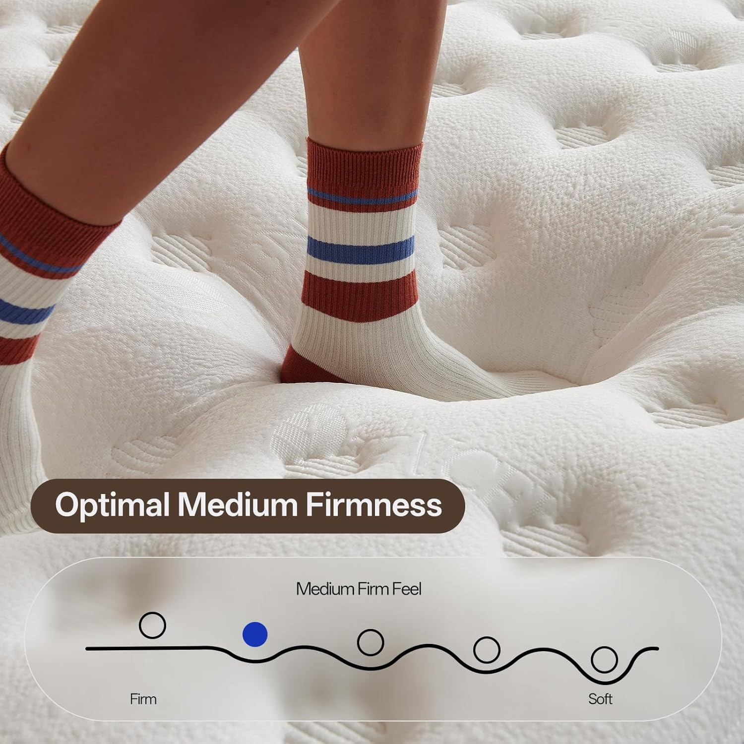 Queen Size Mattress,12 Inch Hybrid Queen Mattress in a Box with Memory Foam and