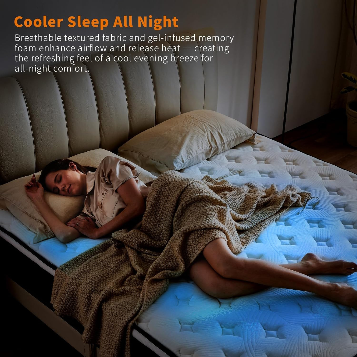 12″ Medium Firm Hybrid Mattress – Memory Foam & Pocket Springs, 500 Nights!