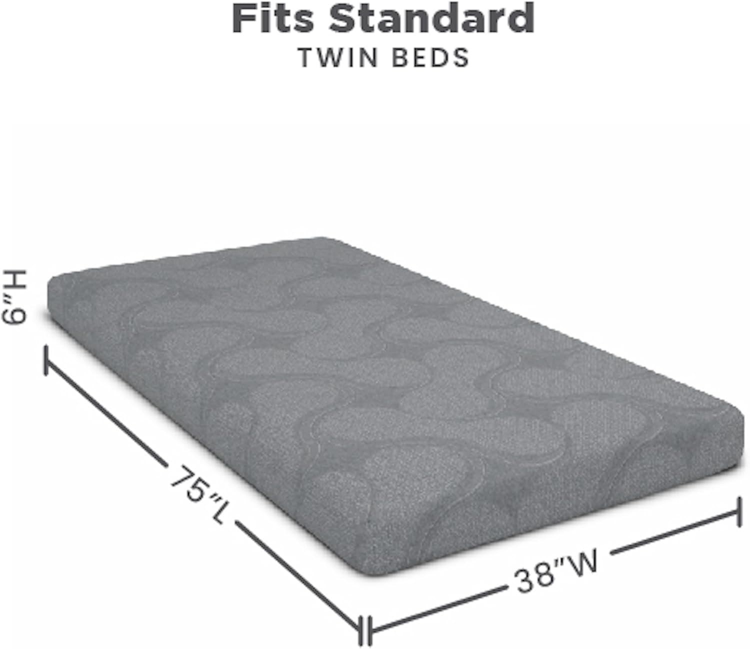 Delta Children Snooze 6 Inch Memory Foam Mattress, Twin
