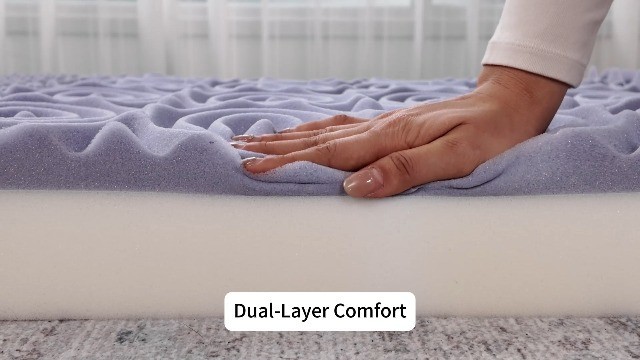 Tri-Fold Memory Foam Mattress 4″ Portable Floor Bed, Washable Cover for Camping,