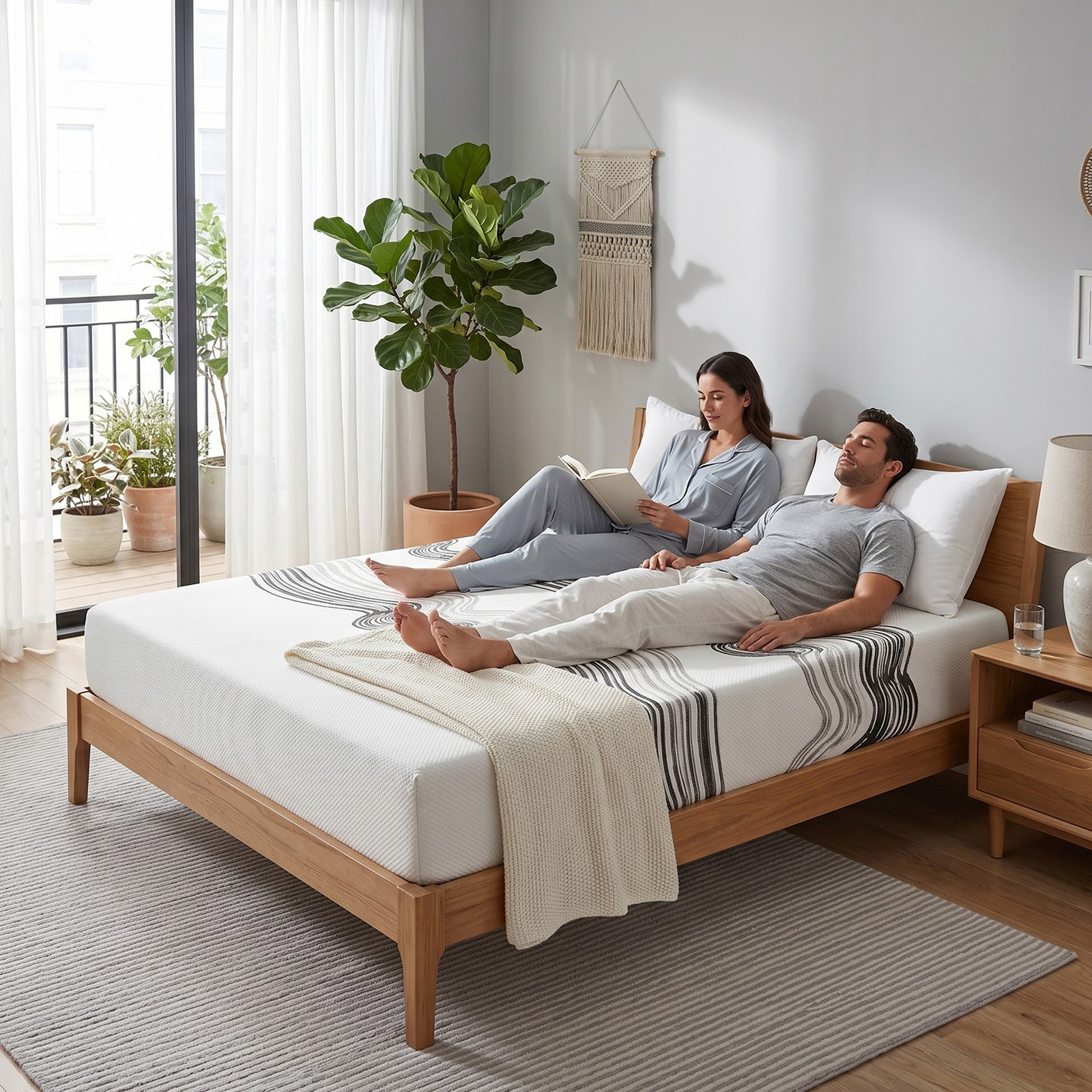 King Size Memory Foam Mattress Compressed Delivery Firm Support Soft Comfort