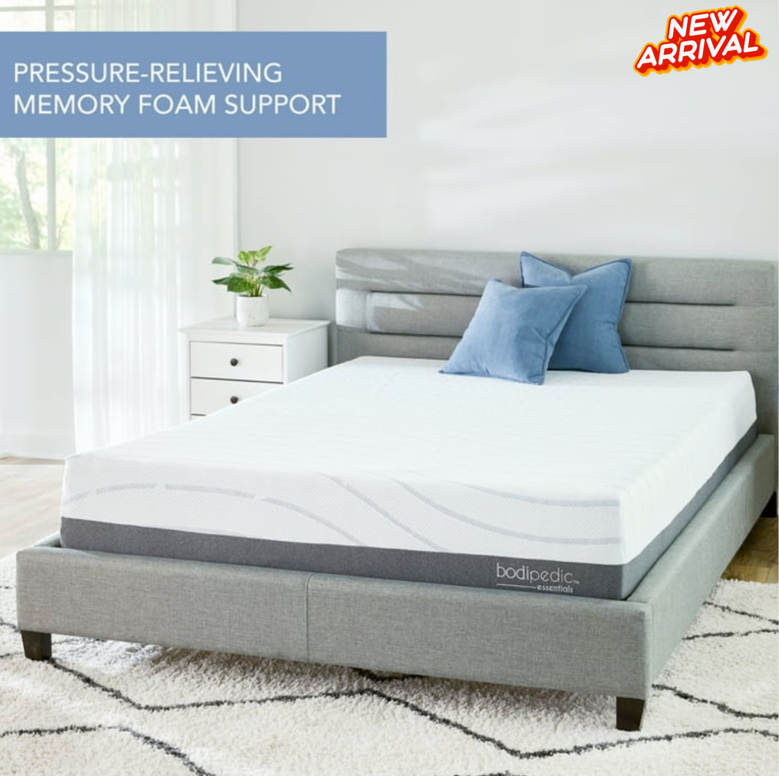 Colchones FULL Size 10″ De Espuma 10 Pulgadas Memory Foam Gel Mattress Plush Bed
