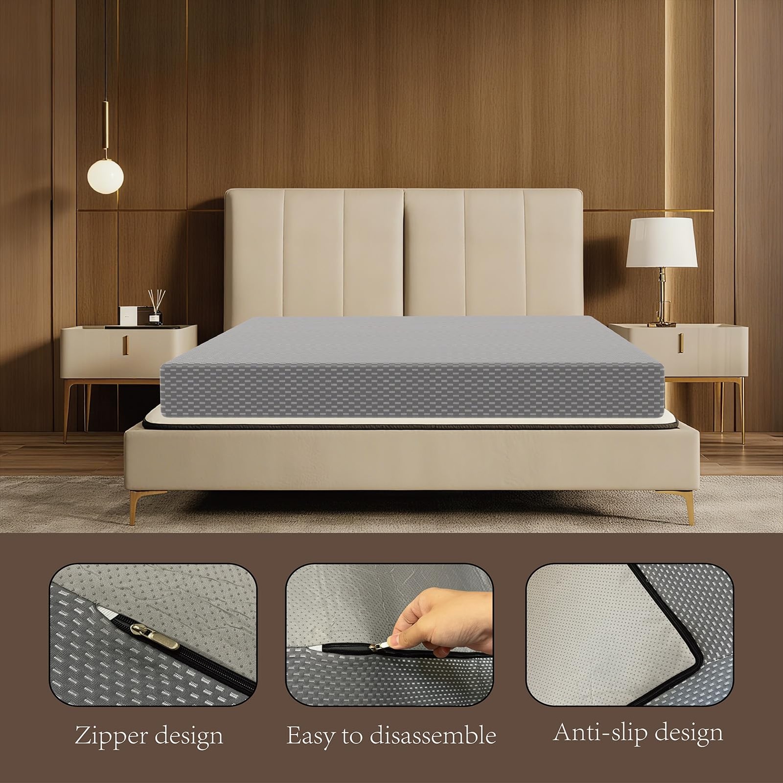 Twin XL Mattress, 8 Inch Memory Foam Mattress in a Box, Pressure Relief, Soft…