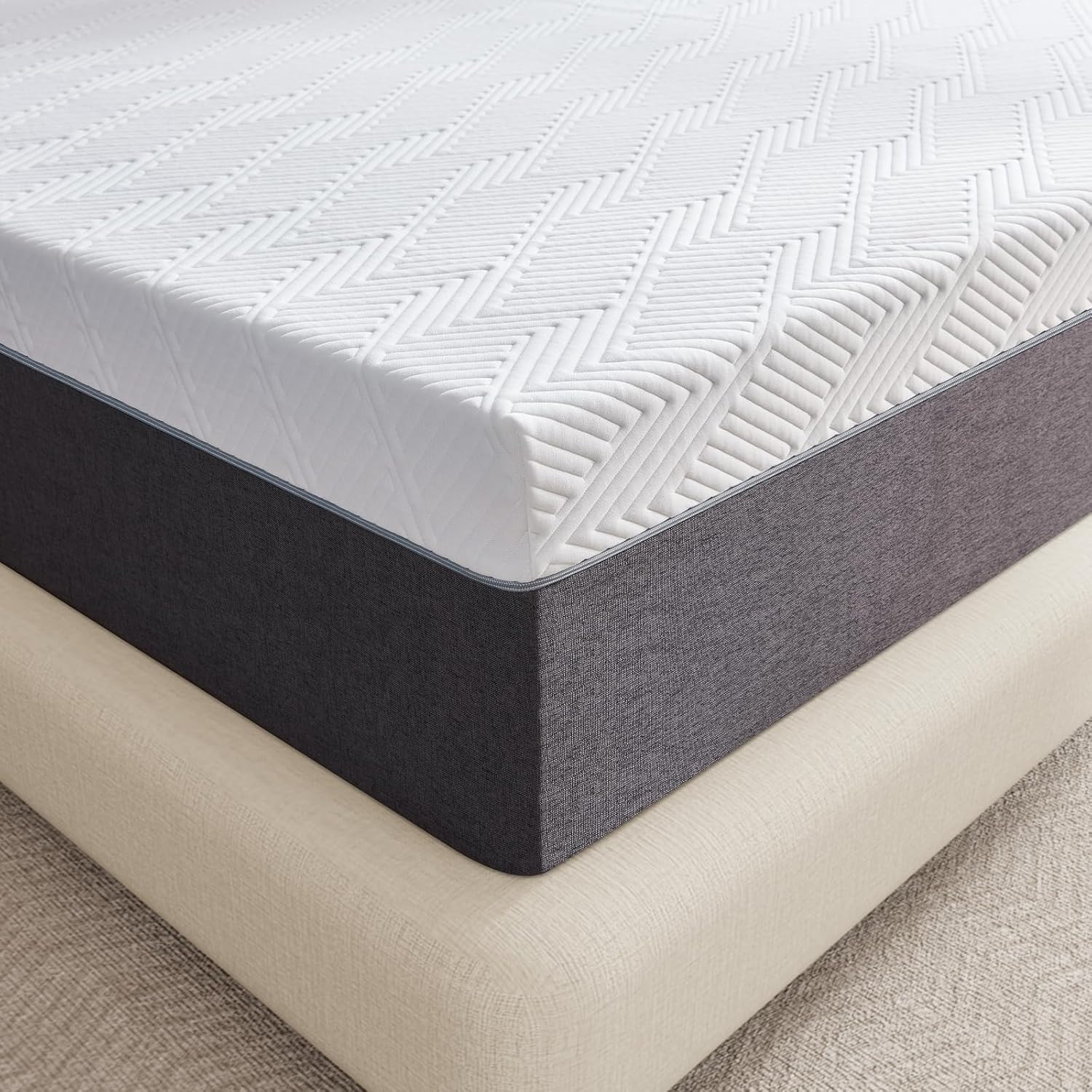 8 Inch Twin Mattress No Fiberglass Gel Memory Foam Mattress for Back Pain, Relie