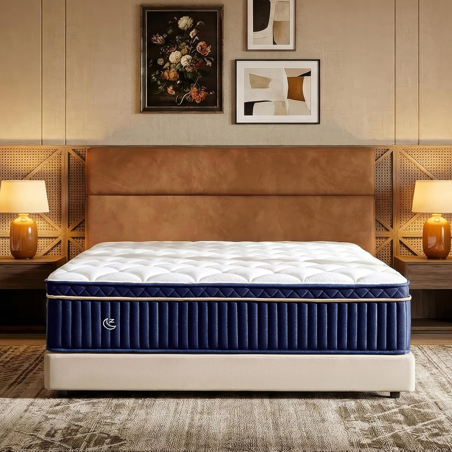 Queen Size Mattress,14 Inch Queen Mattress Hybrid in a Box, Medium Firm Memory F