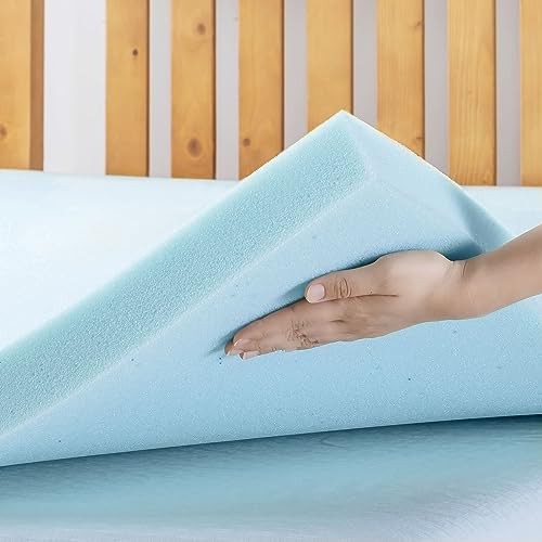 Best Price Mattress 2.5 Inch Ventilated Memory Foam Mattress Topper, Cooling Gel