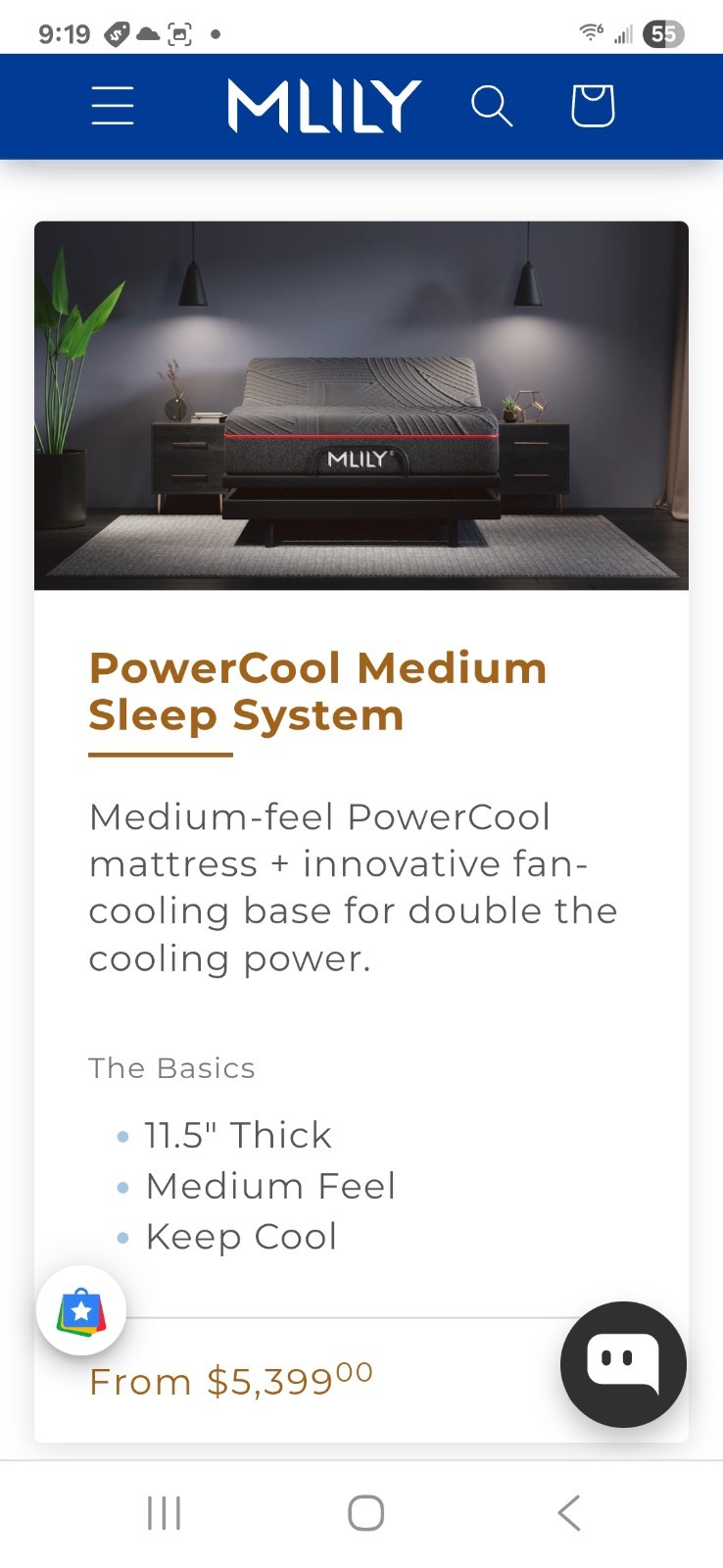 $700 Brand New Mlily KING Cooling System Mattress