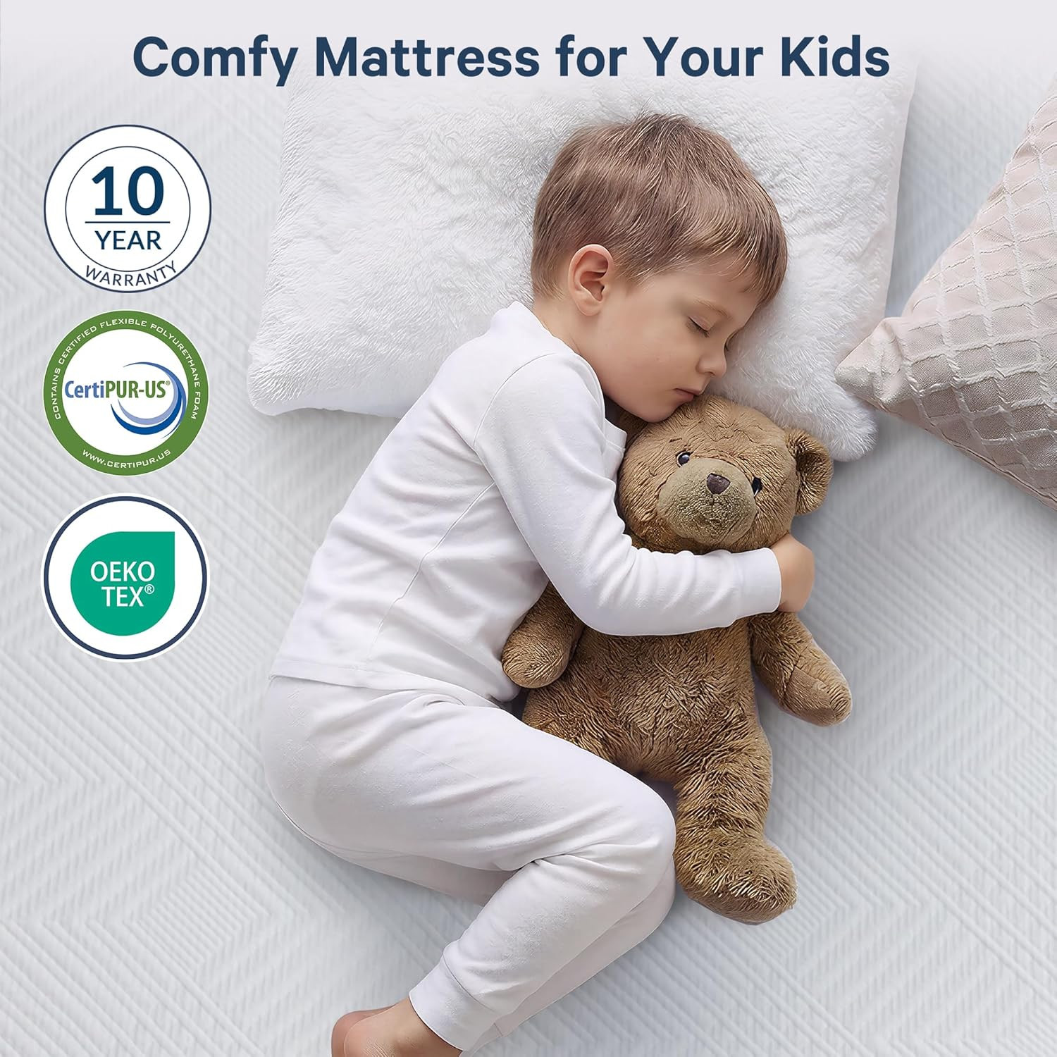 Twin XL Mattress, 10 Inch Twin XL Size Gel Memory Foam Mattress in a Box with Me