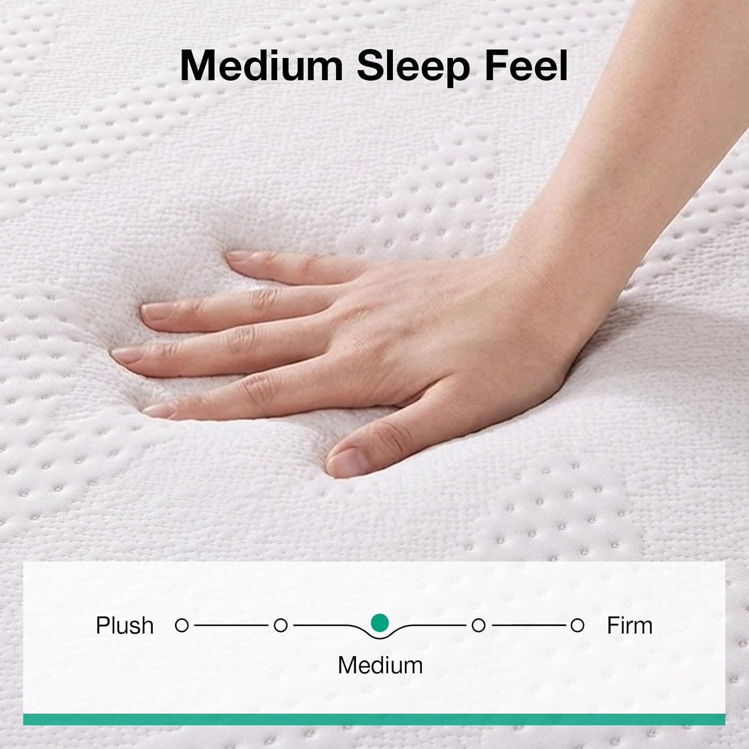 10 Inch Full Size Mattress, Mattress in a Box with Nanogel Memory Foam for Cool