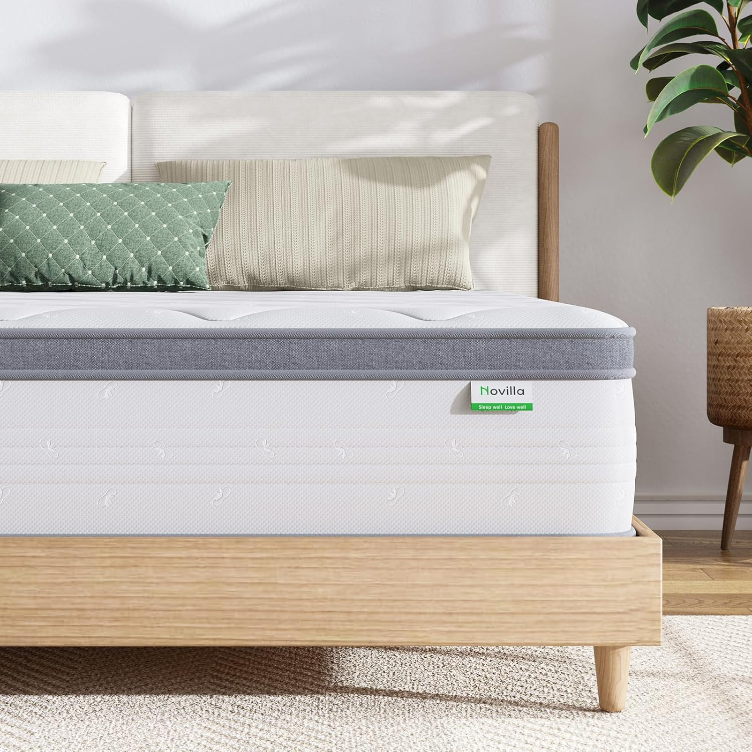 10-Inch Queen Hybrid Mattress – Pocket Innerspring, Medium Firm, Motion Isolatio
