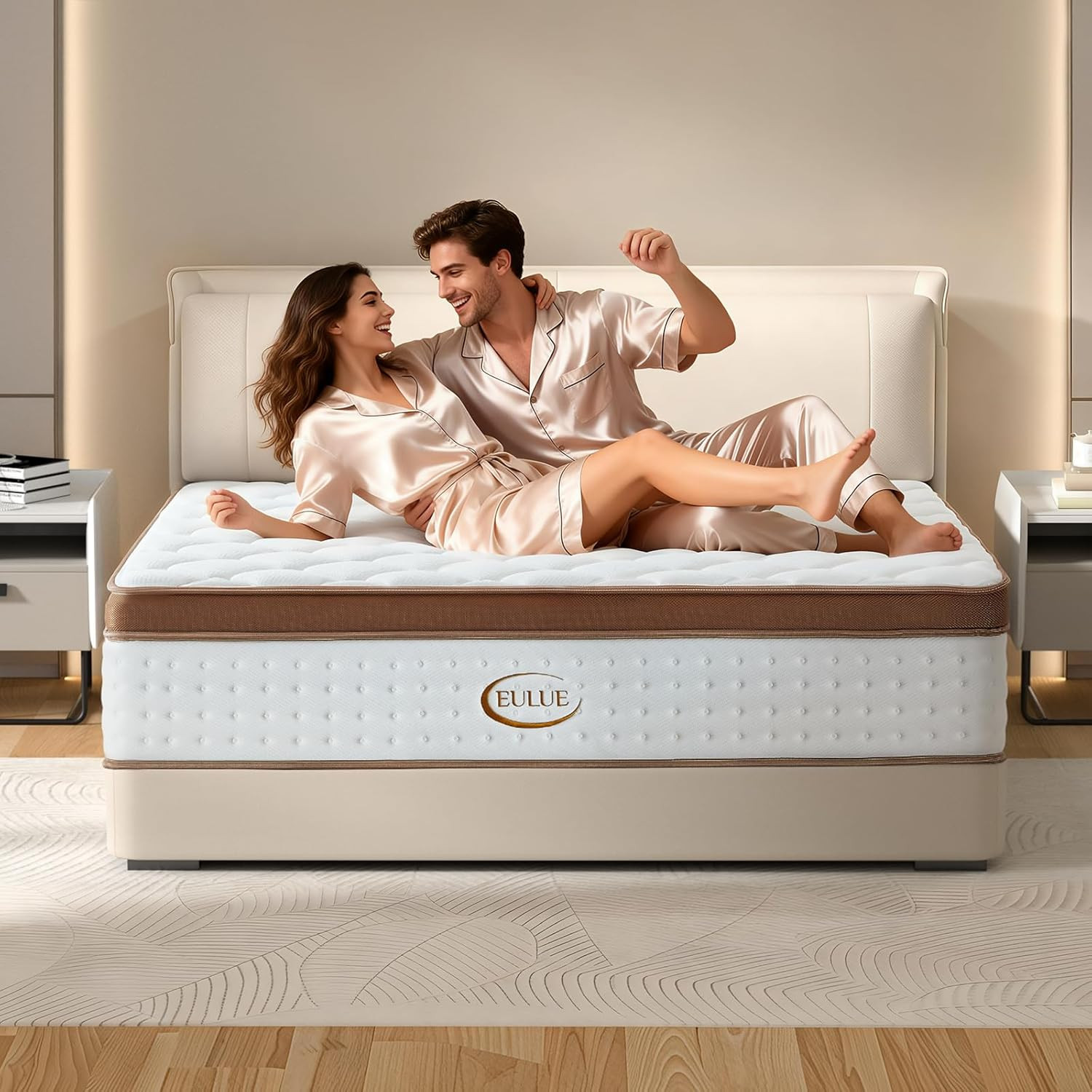 12″ Queen Hybrid Mattress, Medium Firm, Pocket Springs, CertiPUR-US, Breathable