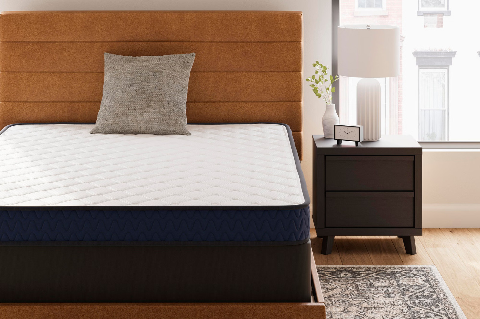 Signature Design by Ashley Firm 6 inch Full Foam Mattress, White
