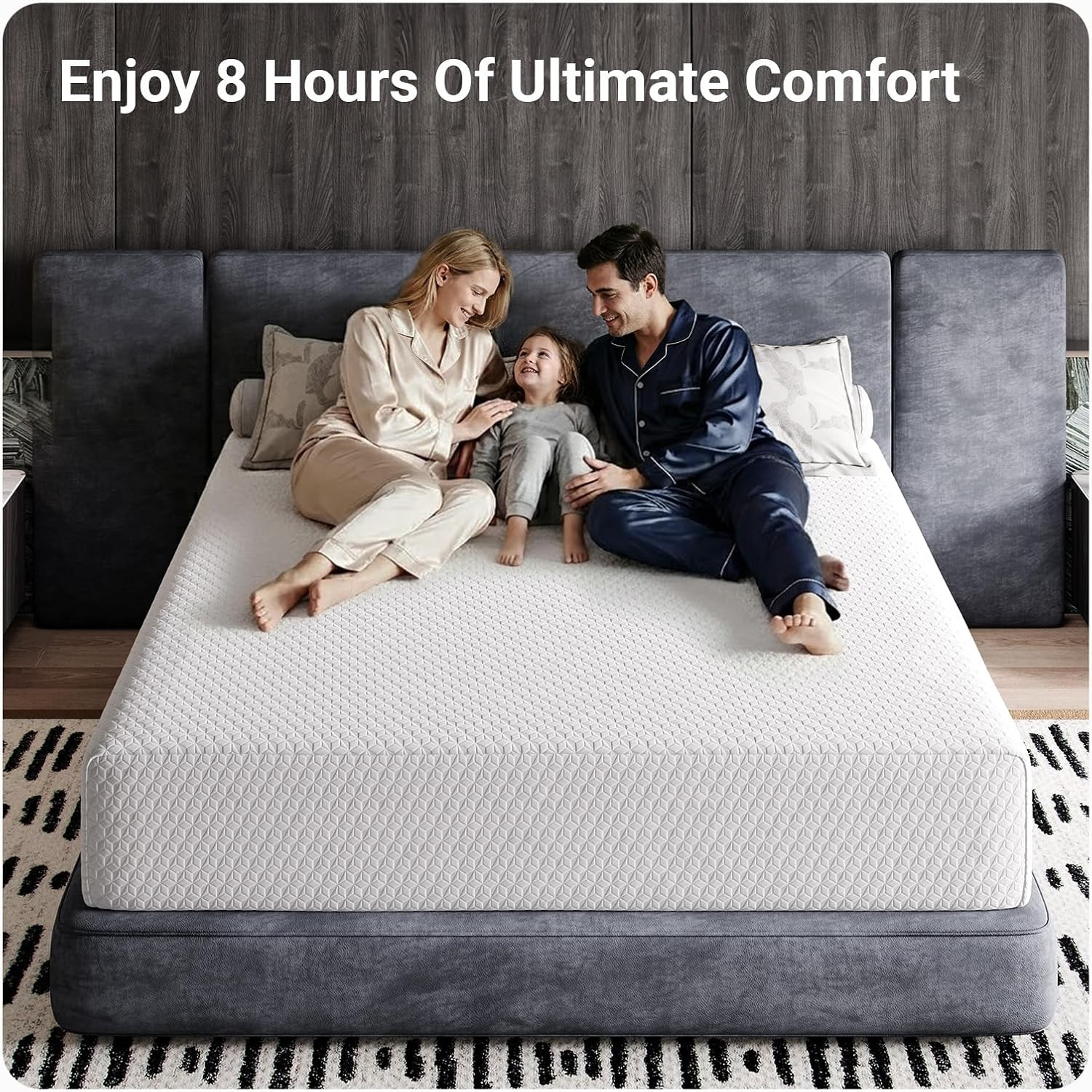 King Mattress 12 Inch, King Size Mattresses Medium Firm for Back Pressure Relief