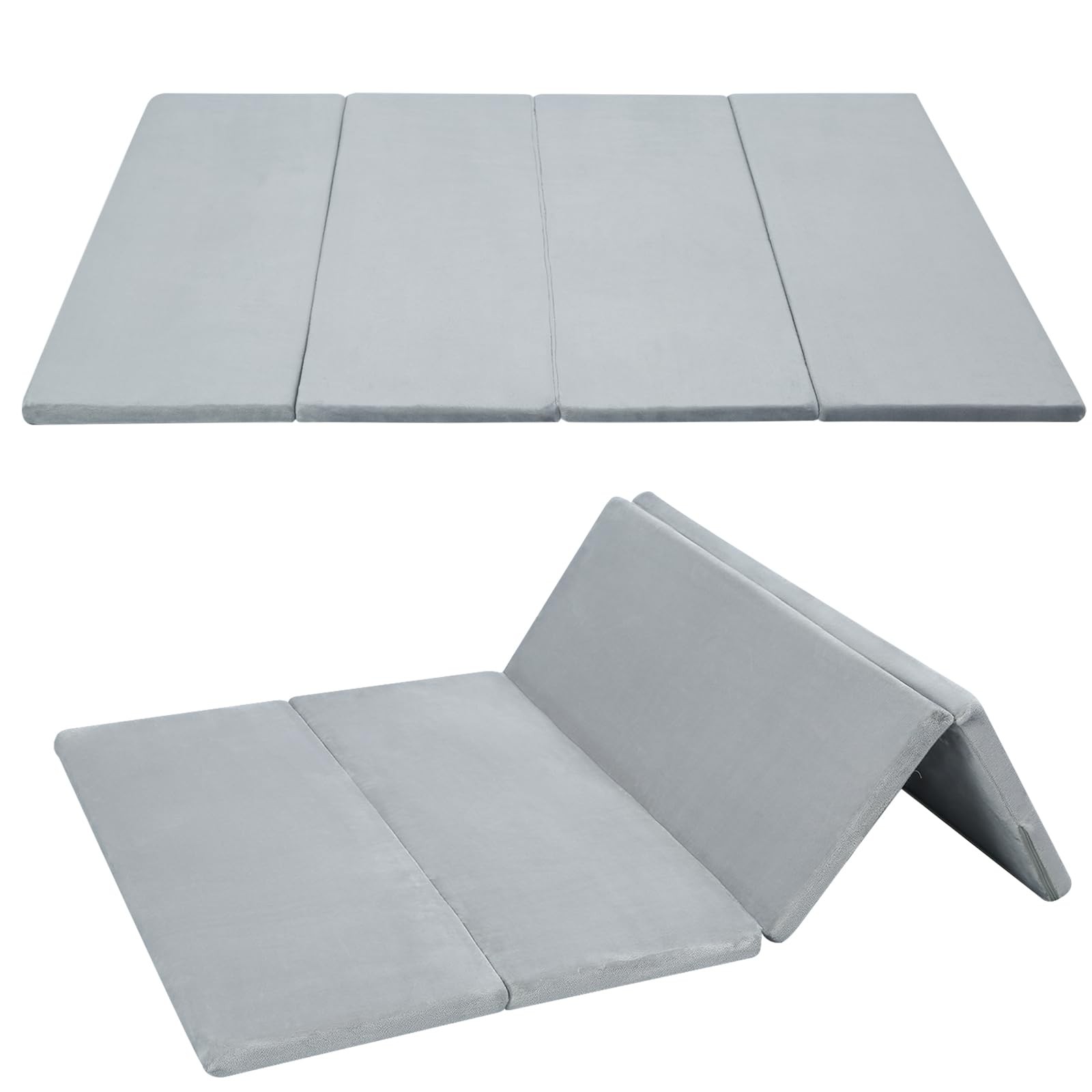 Foldable Kids Floor Mattress, Play Mat Muscle Mat Large 6×4 FT, Thicken Foam …