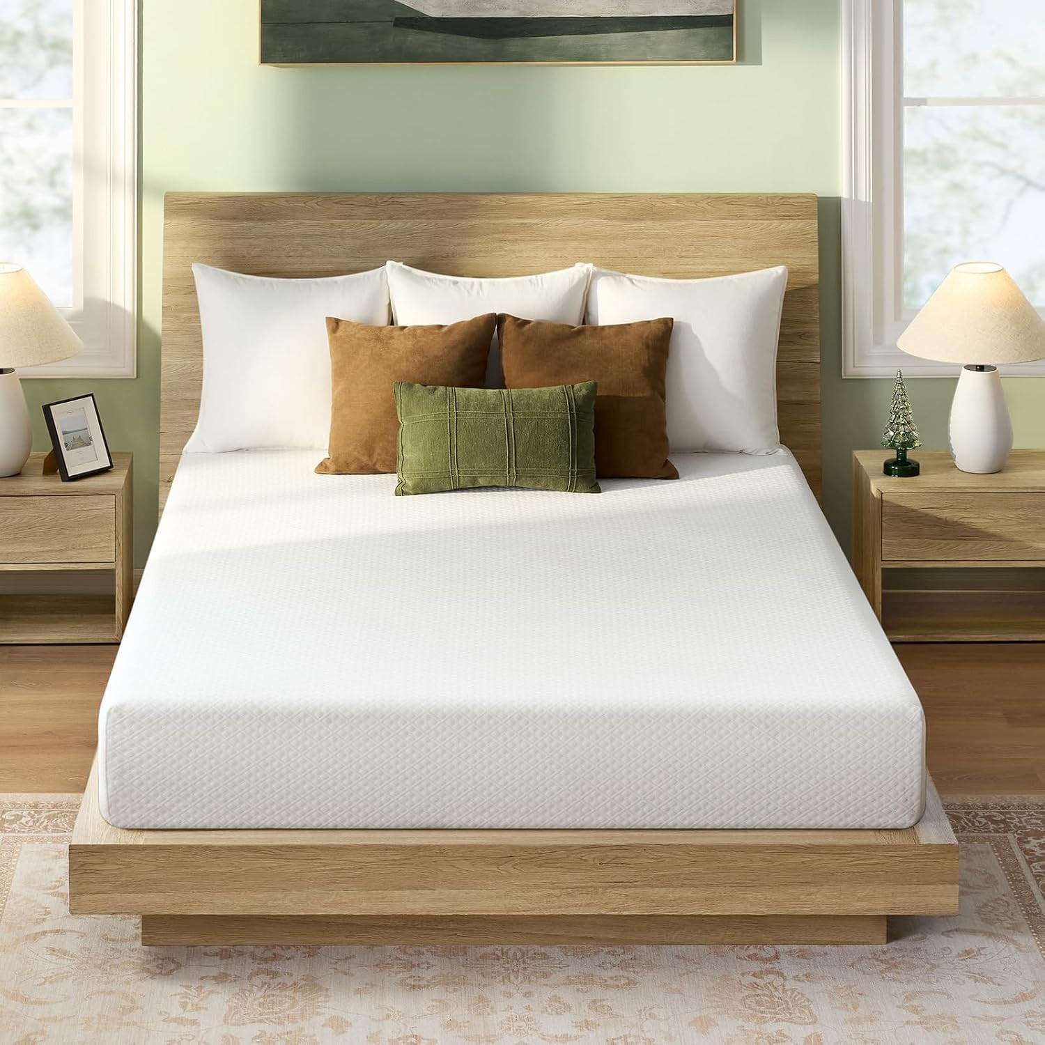 Twin Size Mattress, 10 Inch Gel Memory Foam Mattress in a Box, Fiberglass Free,