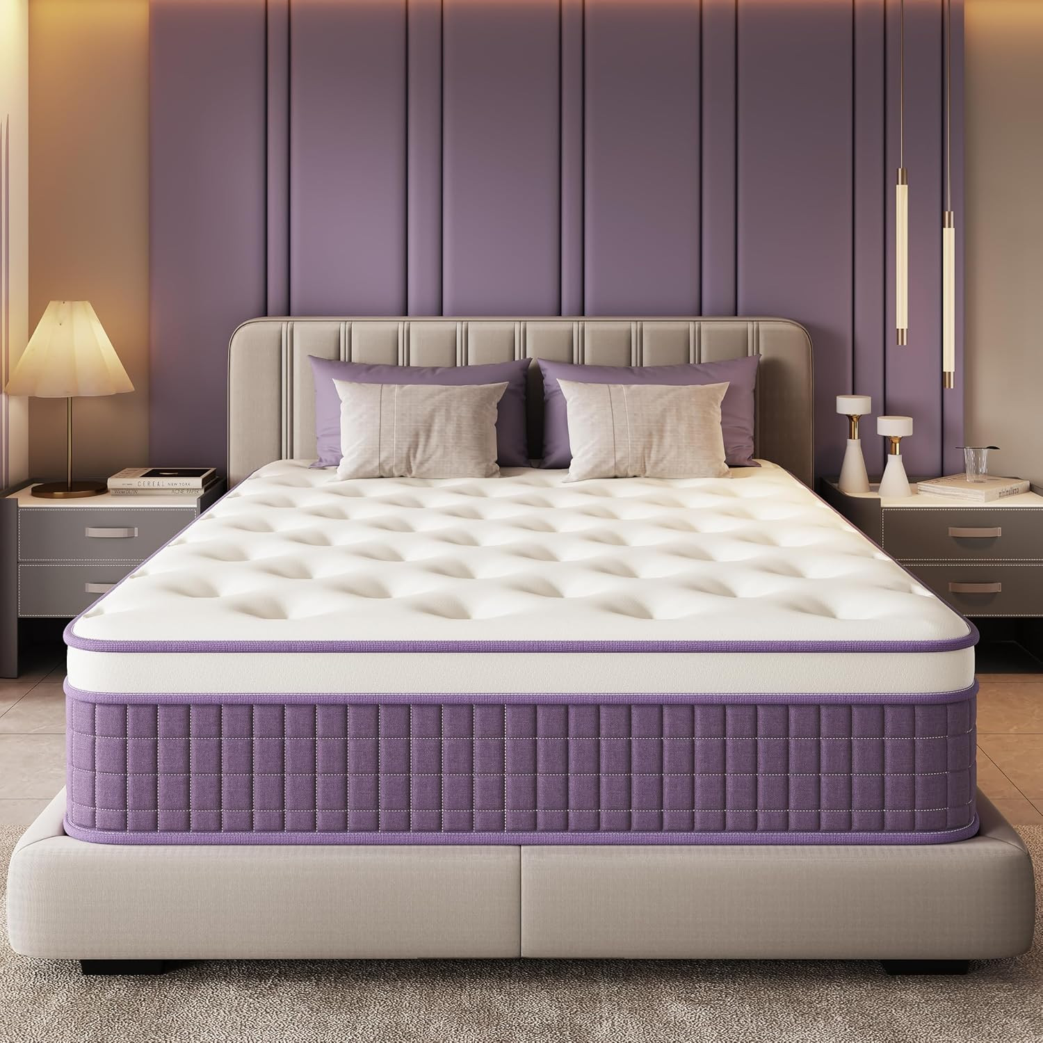 12 Inch Queen Size Hybrid Mattress in a Box, Certipur-Us Certified Mattress with