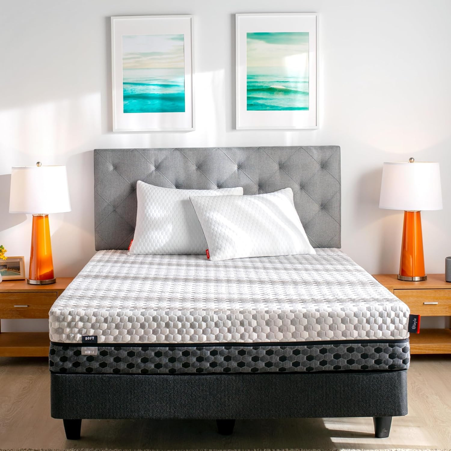 10” Copper Infused Memory Foam Mattress, Cooler and More Comfortable Sleeping, F