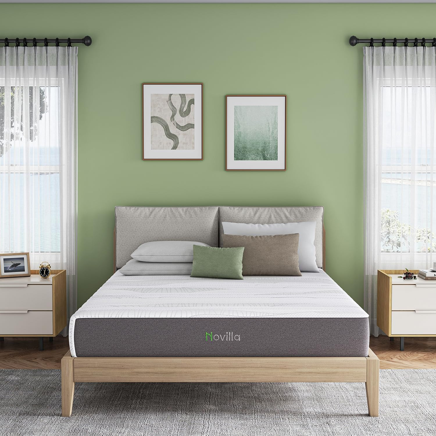 14″ Queen Mattress in a Box – Cooling Gel Memory Foam & Charcoal Support