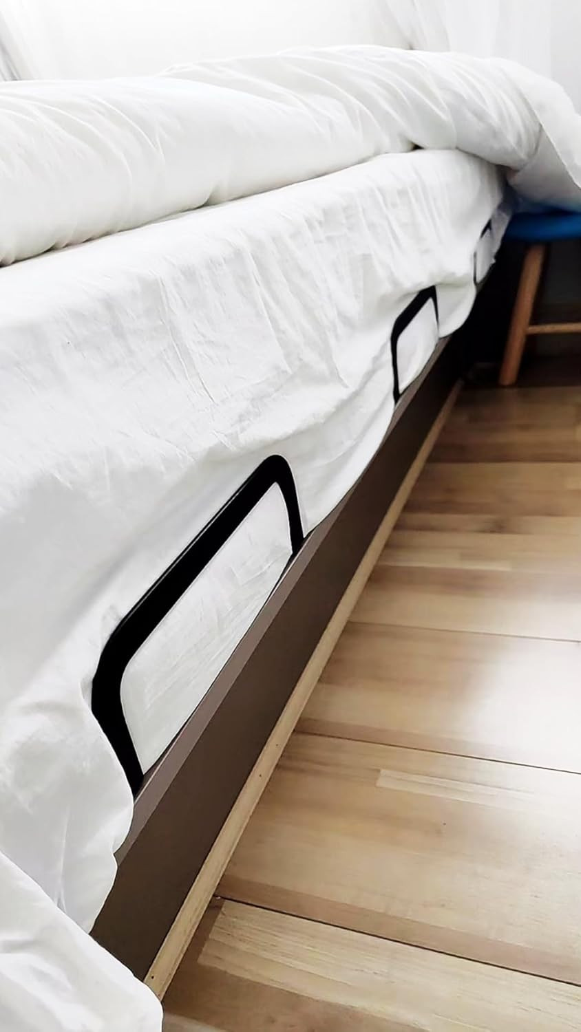 Mattress Retainer Bar Bracket Holder 4Pcs – Keeps Mattress from Sliding on Platf