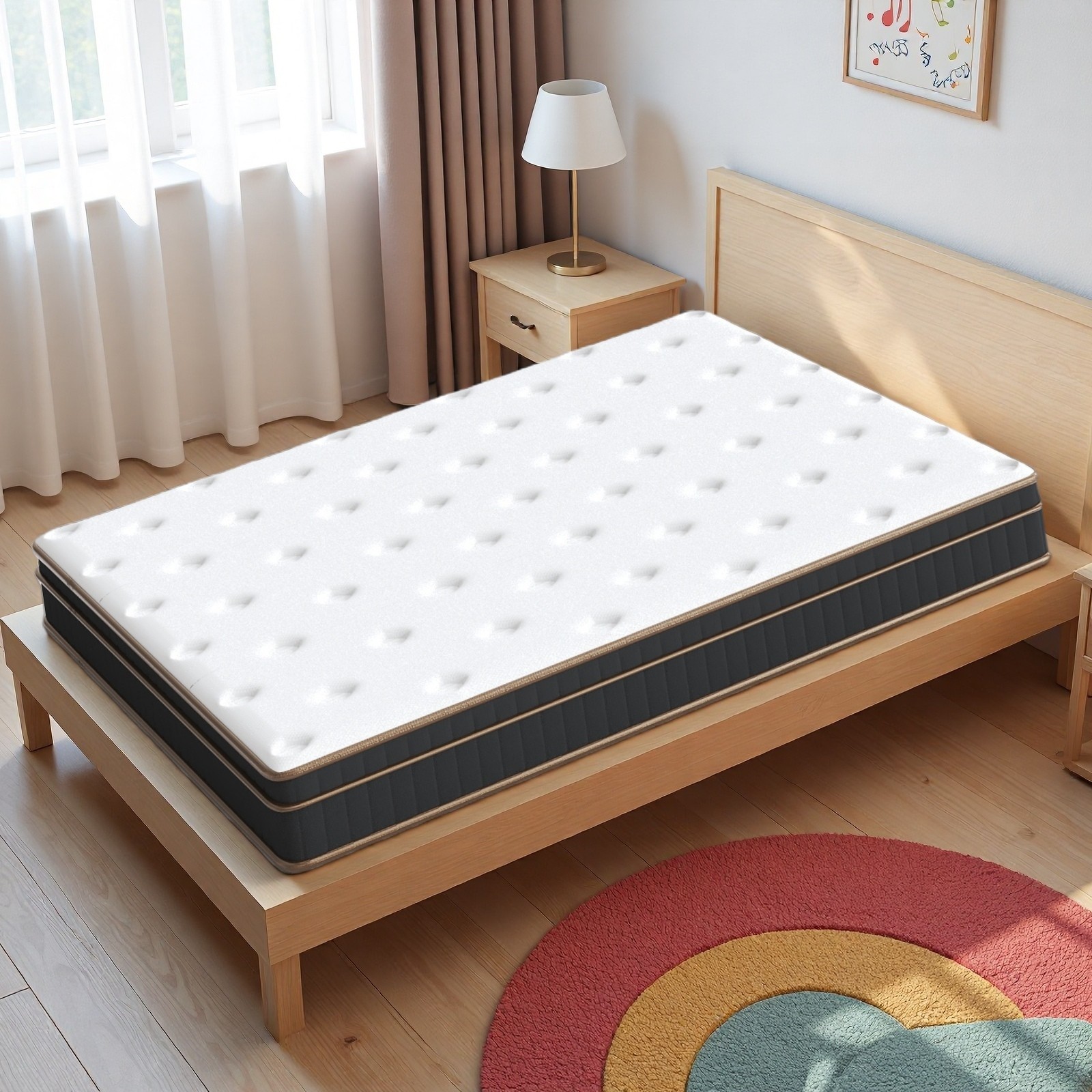 Full Innerspring Mattress 12-Inch – Medium Firm, Breathable For Dorms & Guests