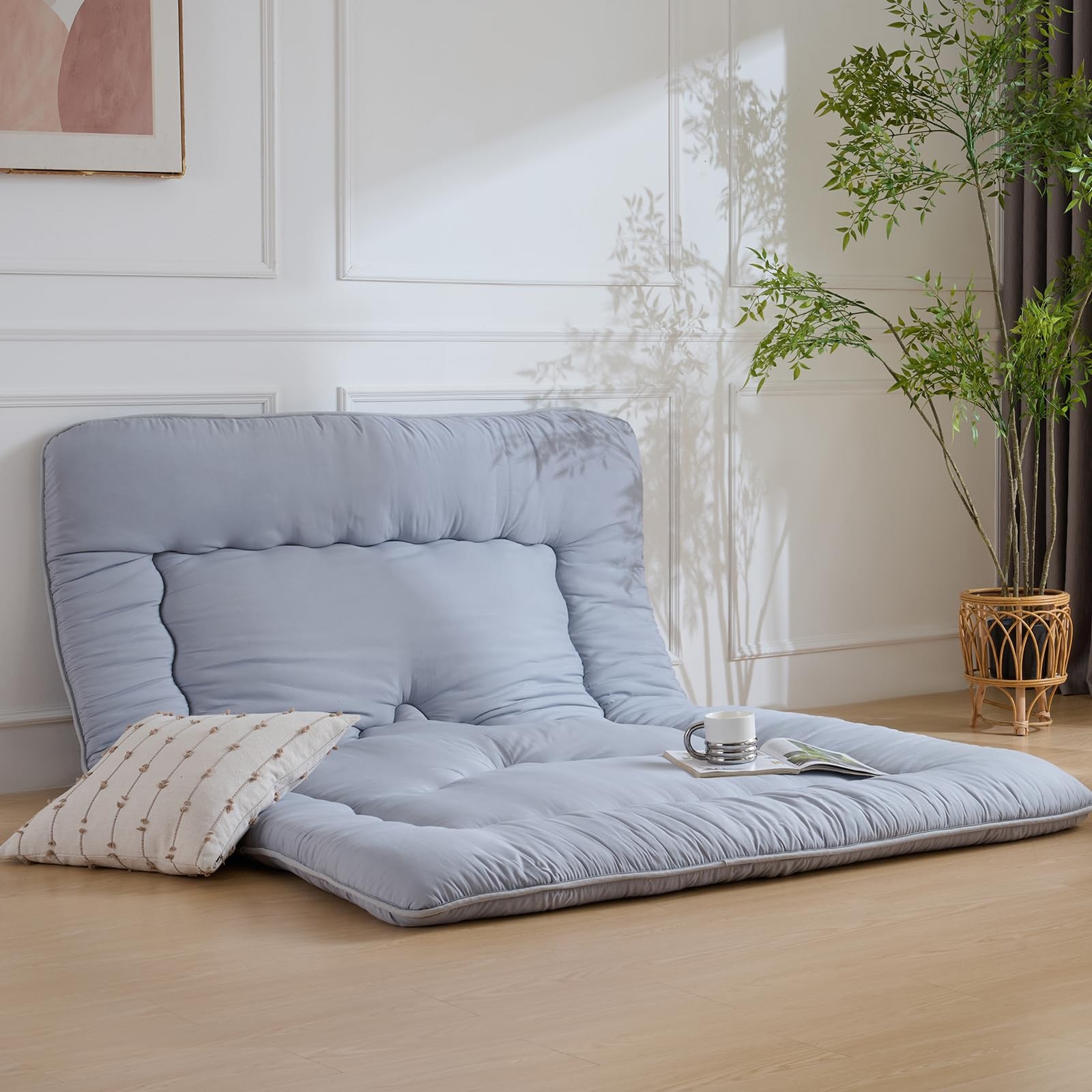 Japanese Floor Mattress, 4 Thicken Futon Mattress Tatami Mat, High Density Foam