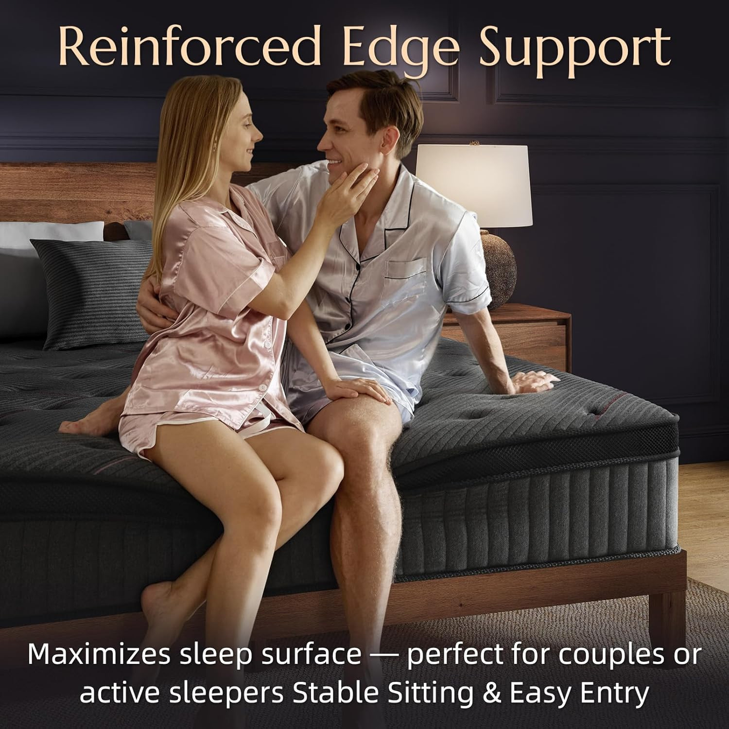 Aura 12″ Medium Firm Hybrid Mattress – Perfect for Guests & Apartments
