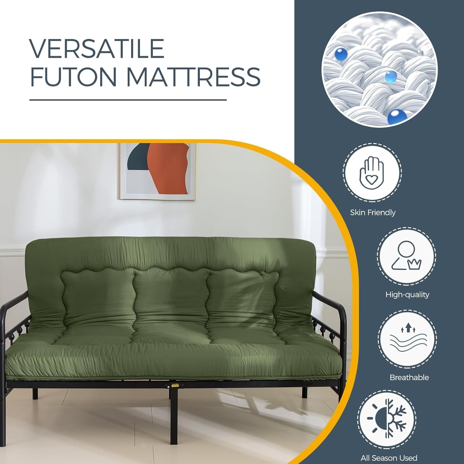 Medium Firmness 6″ Tatami Floor Mattress – Versatile Use for Home & Travel