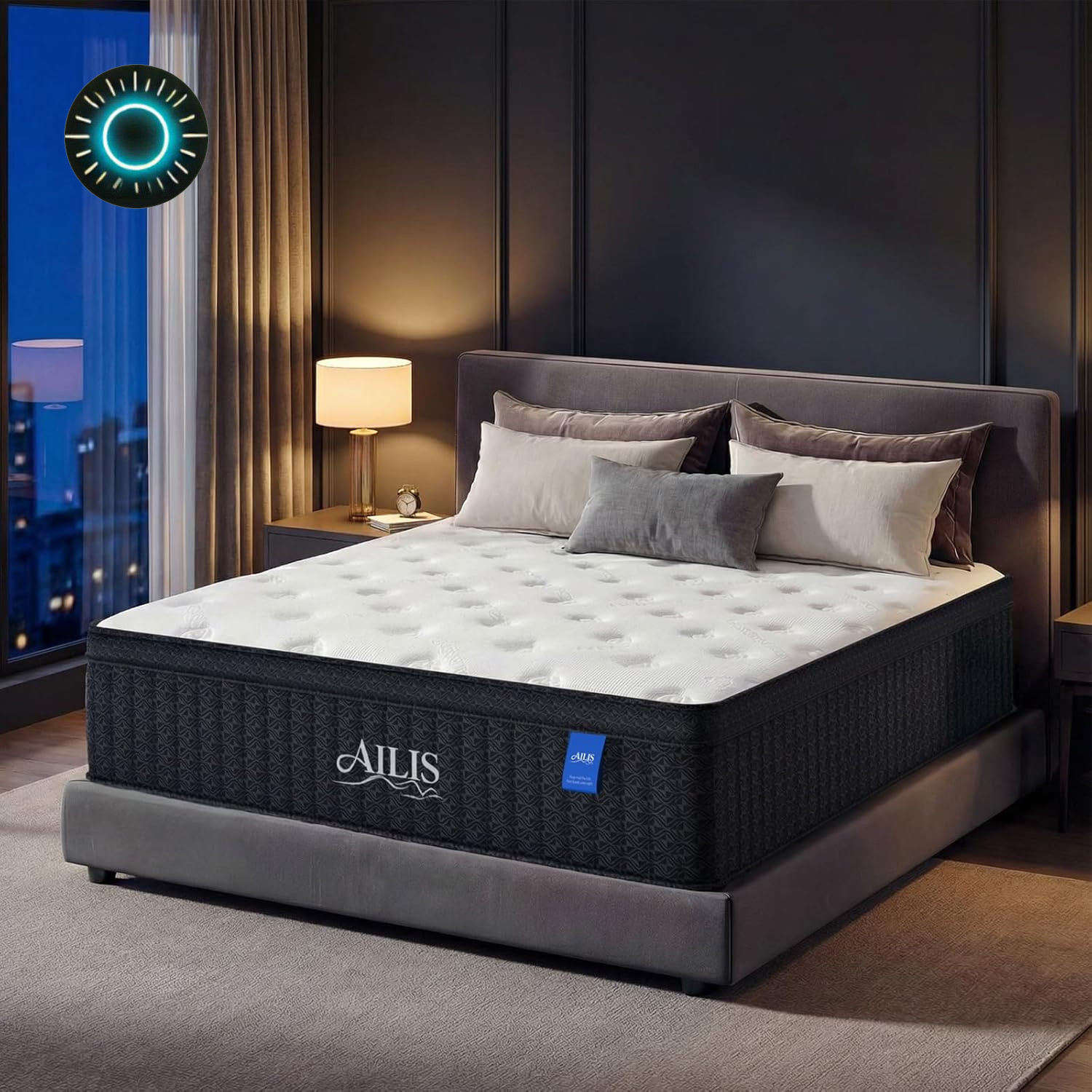12″ King Size Hybrid Mattress in a Box – Medium Firm Cool & Supportive Sleep NEW