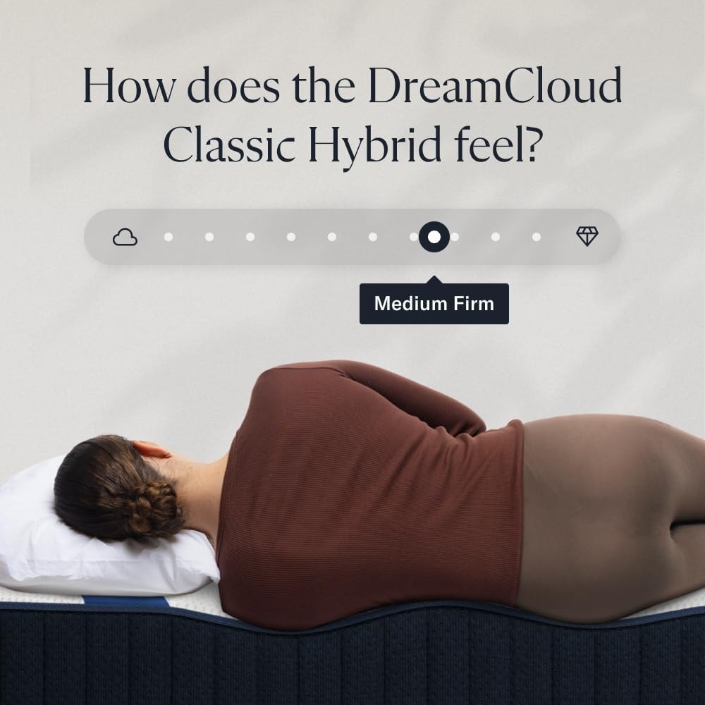 DreamCloud Classic 12″ King Mattress Hybrid Gel Memory Foam