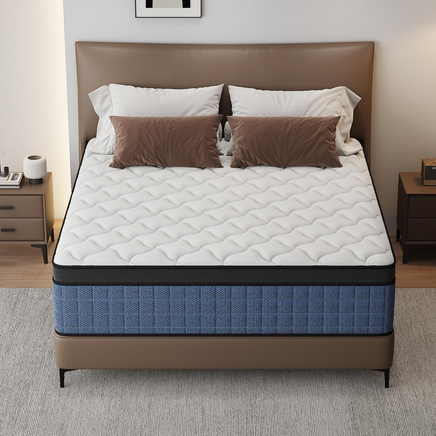 12″ Medium Firm Twin Gel Memory Foam Hybrid Mattress + 365-Night Trial