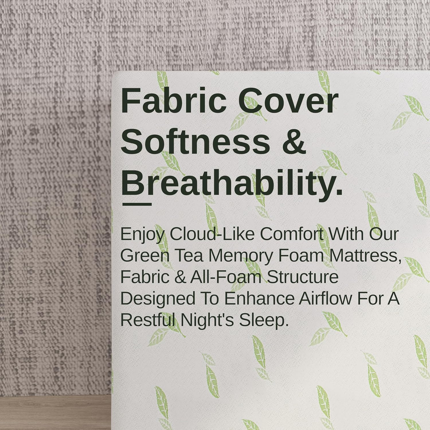 Twin Size, 6 Inch Anula Green Tea Infused Memory Foam Mattress, Bed in a Box, Ce
