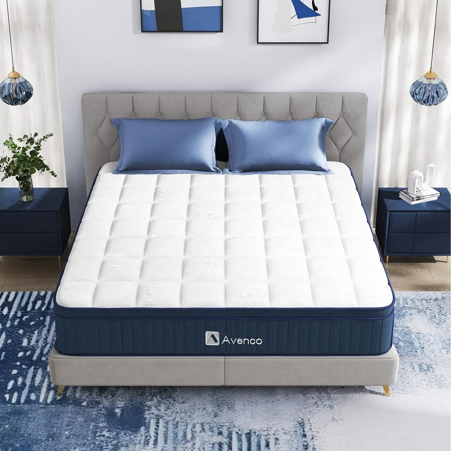 Avenco Latex MemoryFoam Motion Individual Pocket Spring Mattress Queen Size