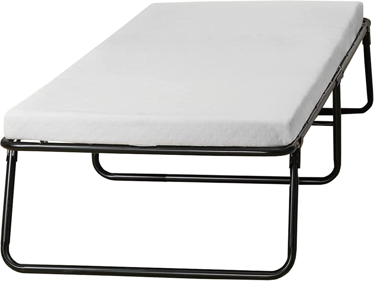 , 14” Folding Bed with 3-Inch Luxurious Memory Foam Mattress, Strong and Sturdy
