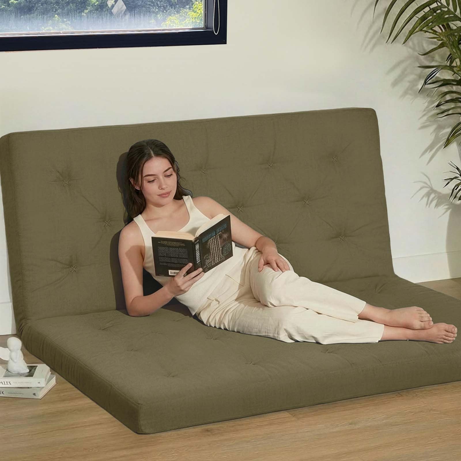 Japanese Futon Mattress Twin Size 39x 80,100% Cotton Floor Mattress Pad,Foldable