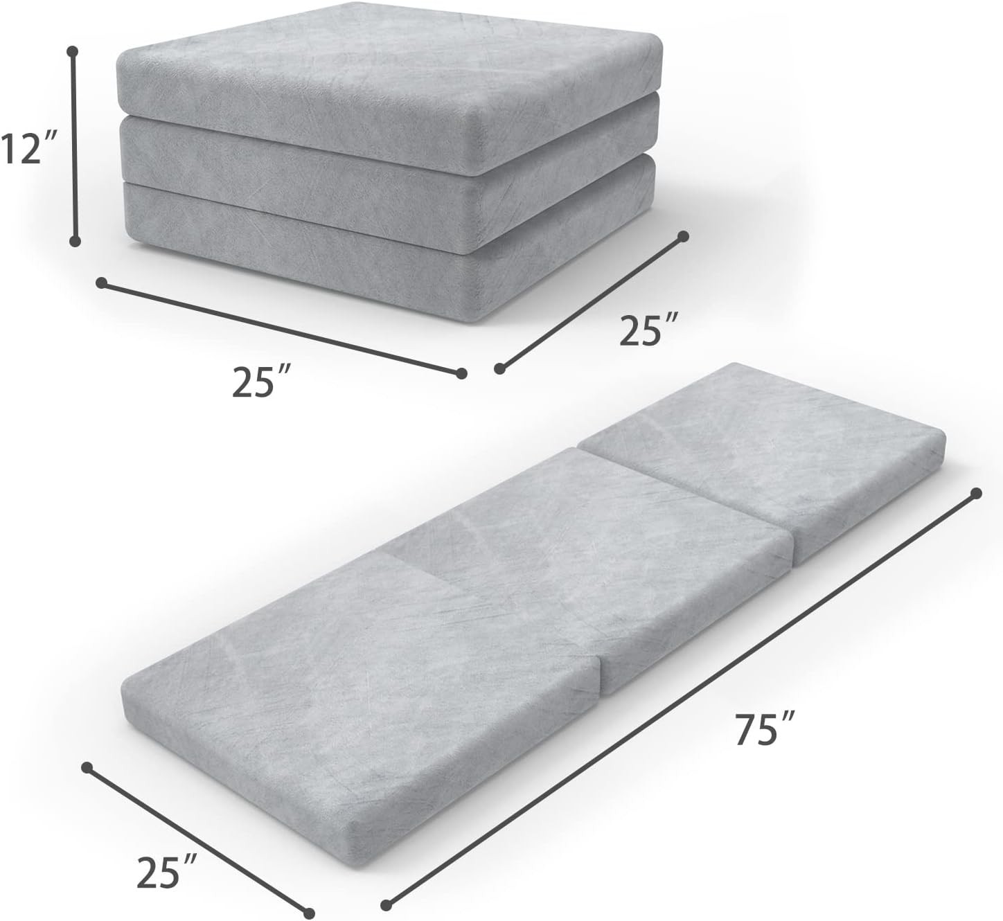 Tri-Fold Folding Mattress – 4