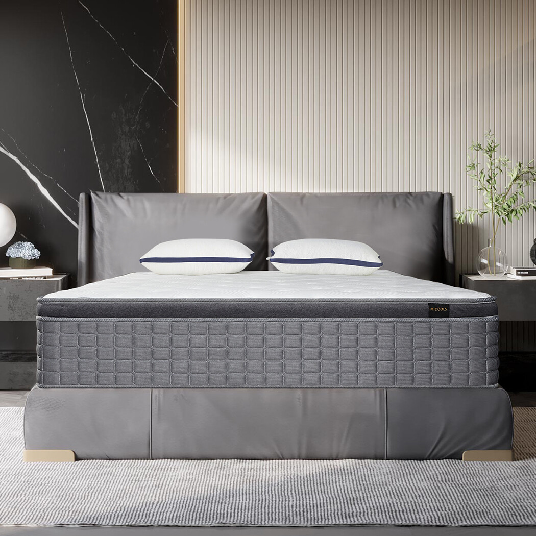 MICOOLS Mattress 14″ Twin Full Queen King Size Luxury Hybrid Mattress in a box