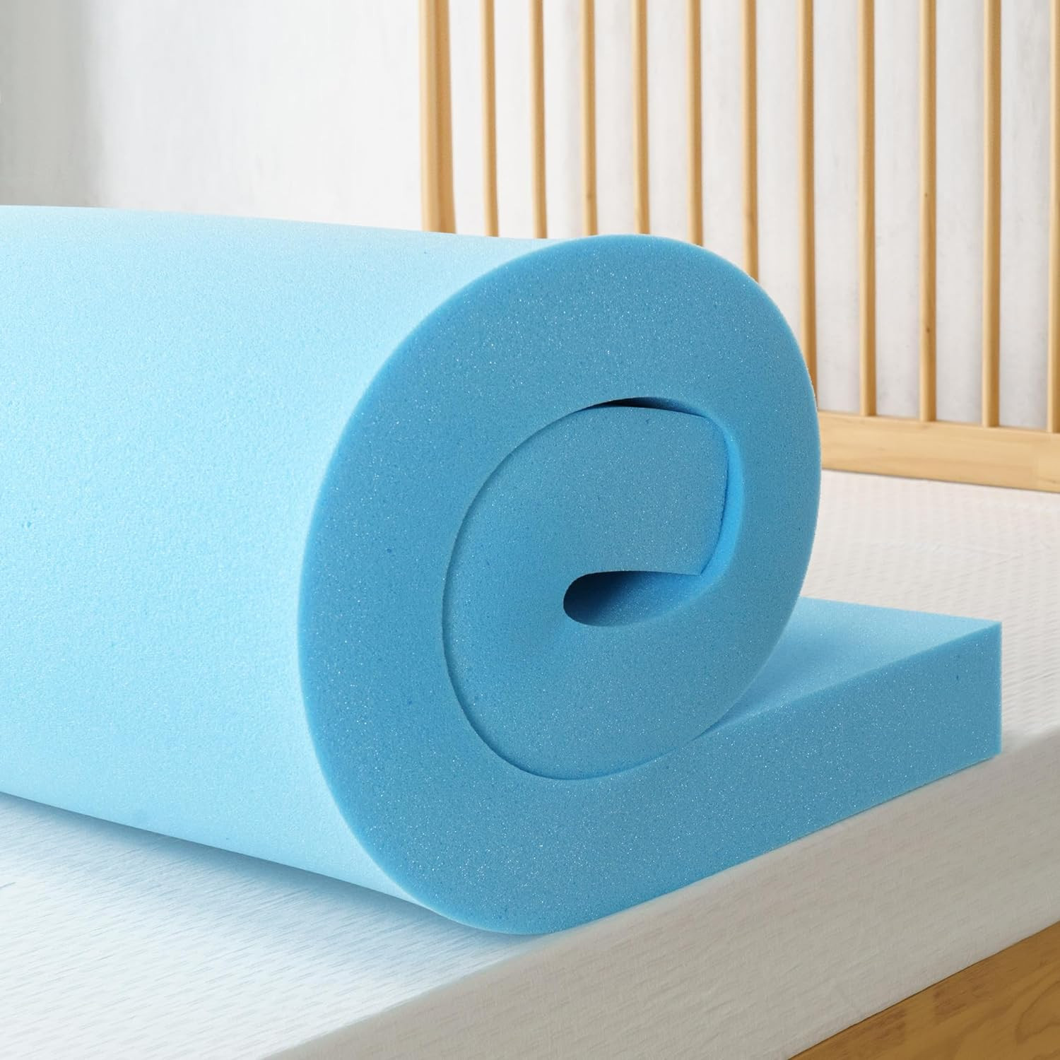 3 Inch Green Tea Cooling Gel Memory Foam Mattress Topper, Smaller, More Convenie