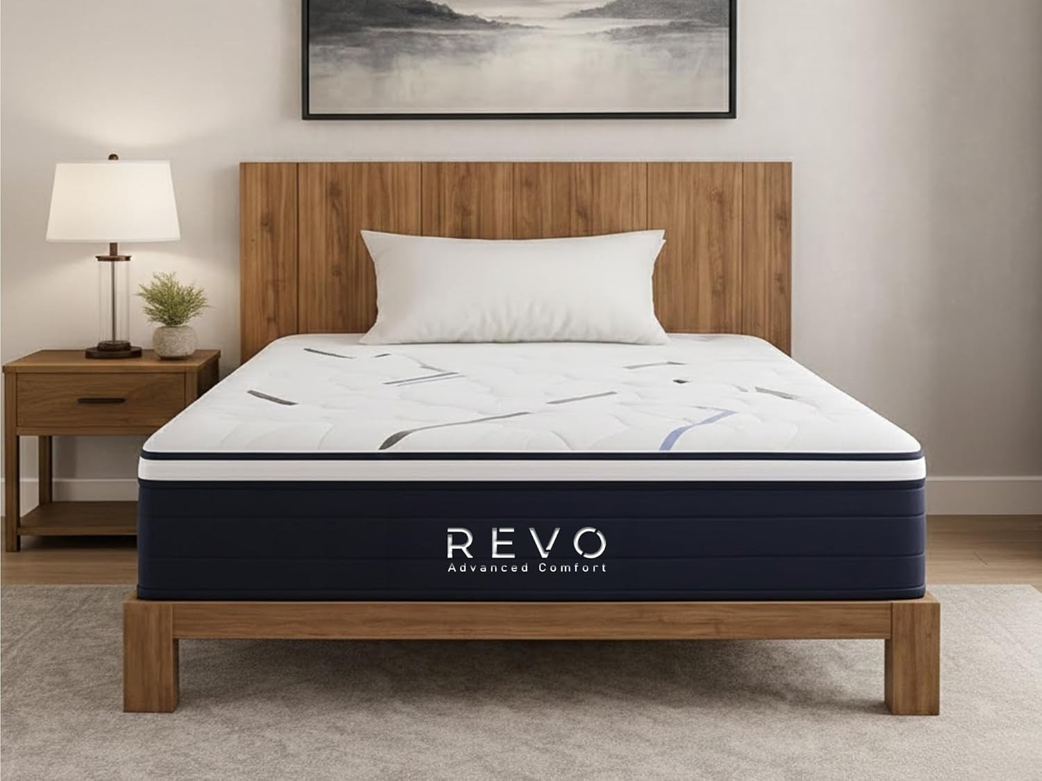 Sleep 12-Inch Cooling Hybrid Queen Mattress with Gel Memory Foam and Individuall