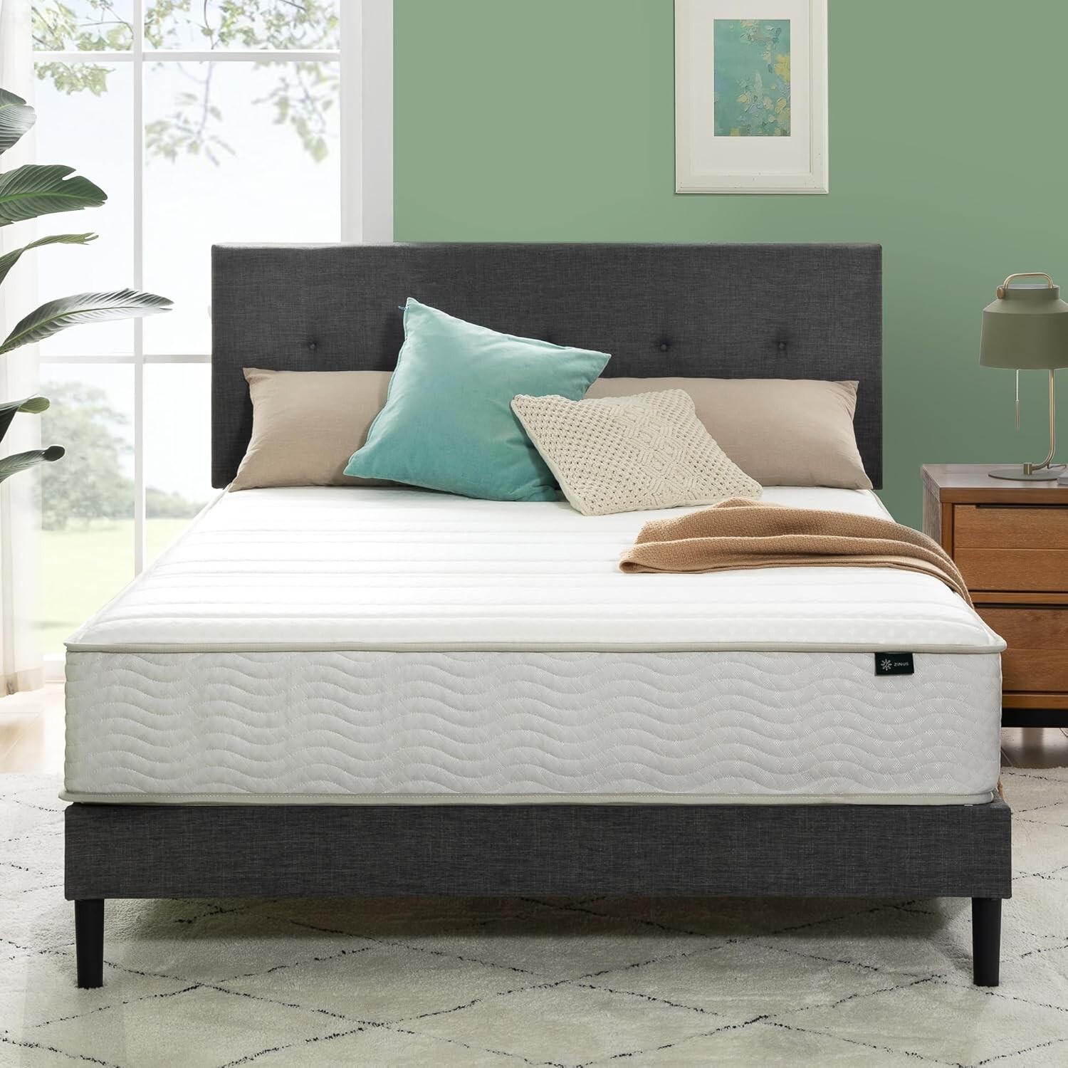10 Inch Foam and Spring Hybrid Mattress [New Version], Queen, Fiberglass Free