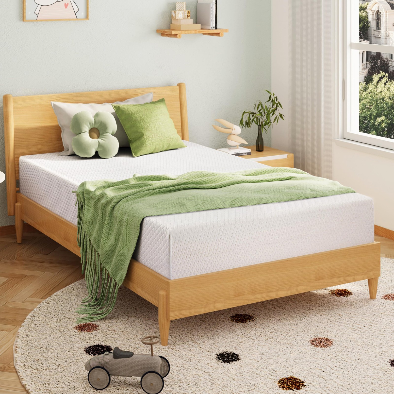EGOHOME 5 Inch Twin Mattress for Kids, Memory Foam Mattress with Cooling Gree…